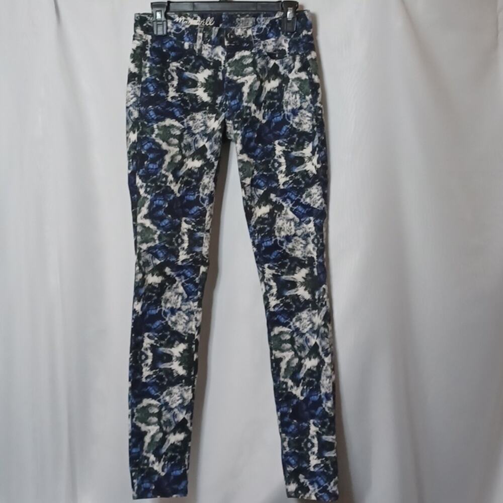 Madewell Brush Stroke Splatter Print Skinny Jeans. Size 25×32.